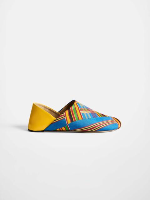 WOMENS SLIPPER MULES IN YELLOW MULTI