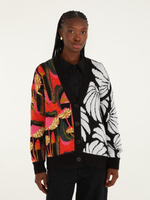 Mix Wild Mushrooms Knit Cardigan