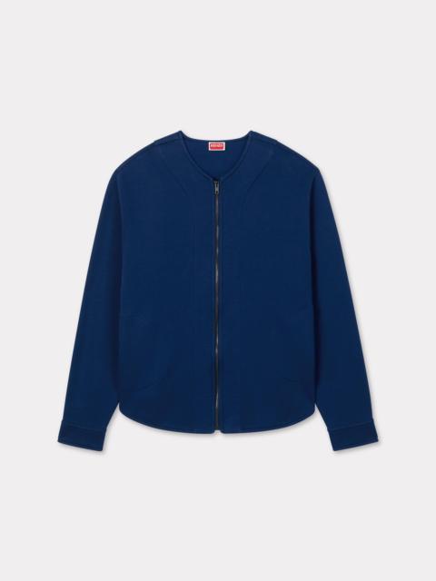 'Boke Flower 2.0' embroidered zip up cardigan in cotton