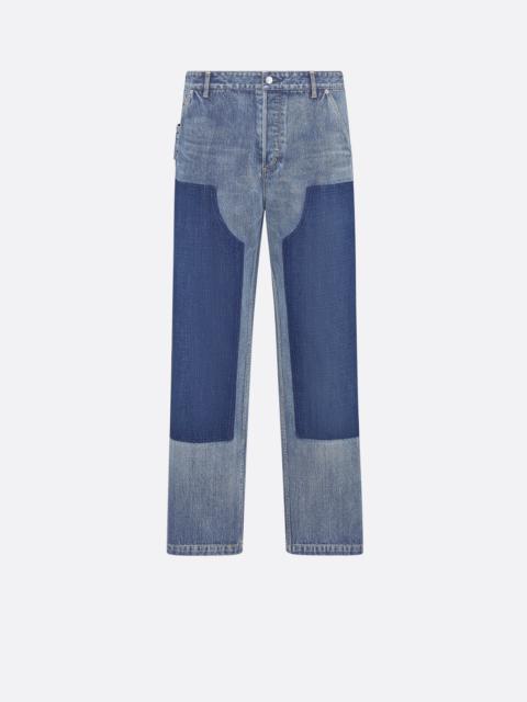 Dior Men's Carpenter Jacquard Jeans Blue