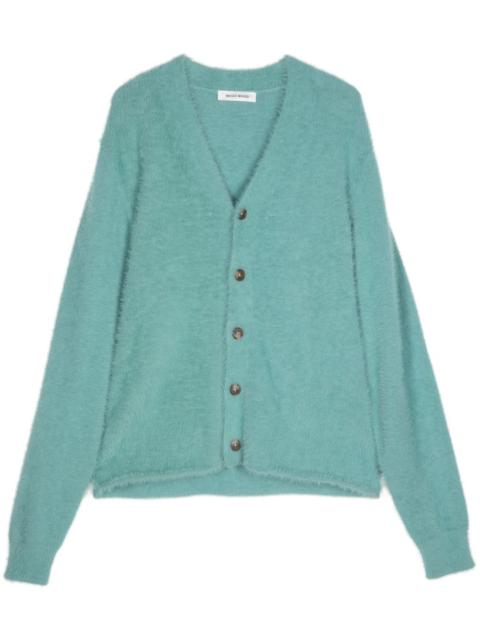 V-neck knit cardigan