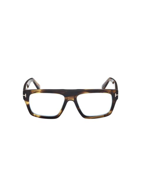 rectangular-frame glasses