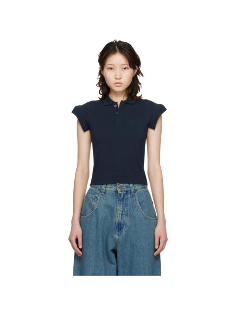 Navy Sleeves To Front Polo