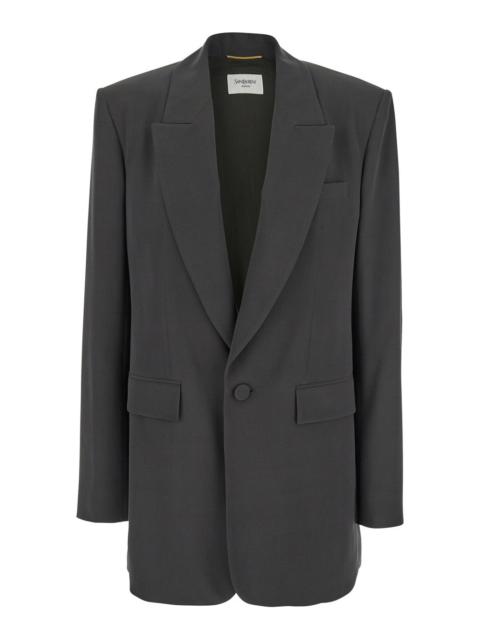 Veste Tailleur Hyper Crepe Mousse De Soie