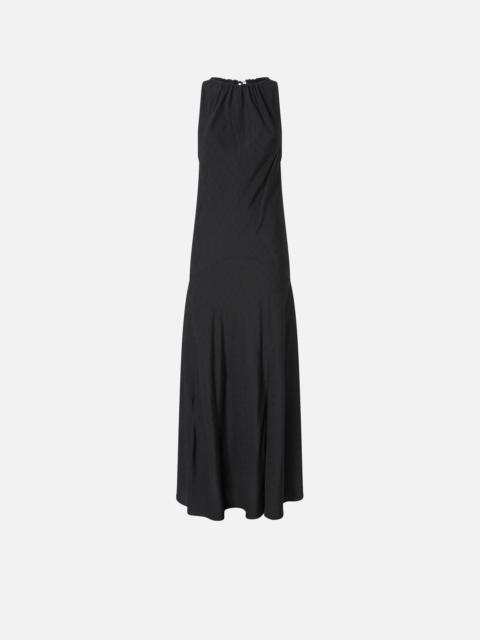 LONG VISCOSE JACQUARD DRESS