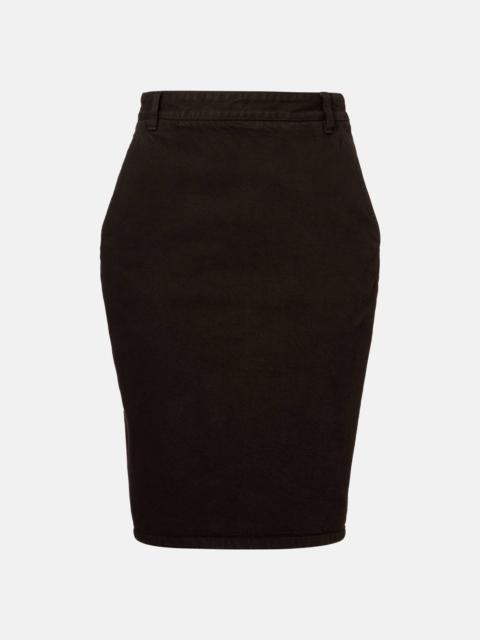 Cotton pencil skirt