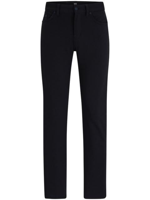 mid-rise slim-fit jeans