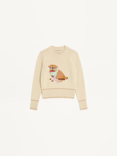LE CHIEN DE LA MAISON EMBROIDERED SWEATER