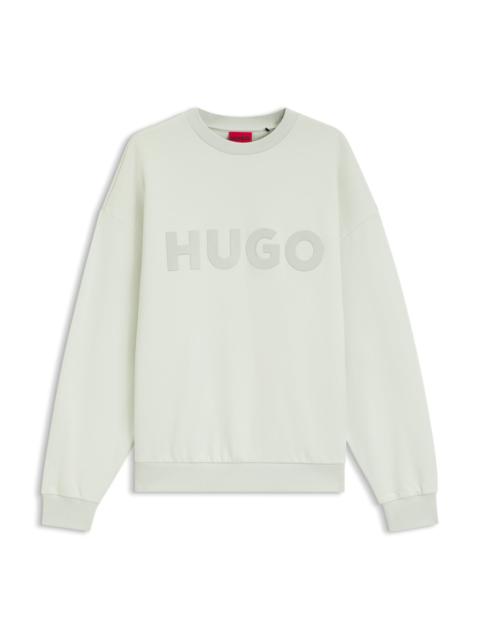 OVERSIZE-FIT SWEATSHIRT IN COTTON TERRY WITH TONAL LOGO