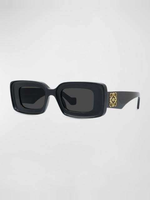 Anagram Beveled Acetate Rectangle Sunglasses