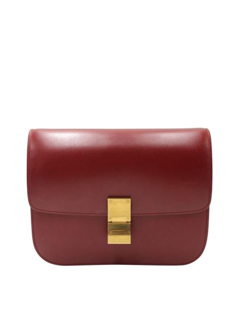 CELINE Red Calfskin Leather Medium Box Bag (Authentic Pre-Loved)