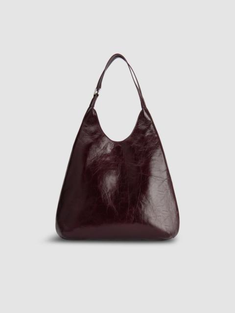 Amber Folio Grape Calf Leather Shoulder Bag