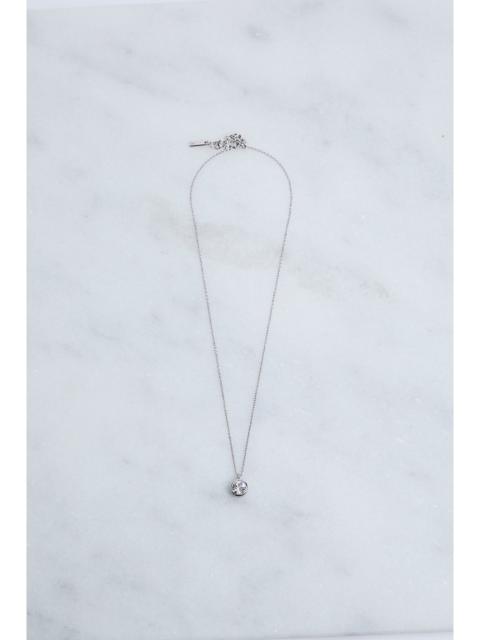Hand Set European Crystal Solitaire Pendant