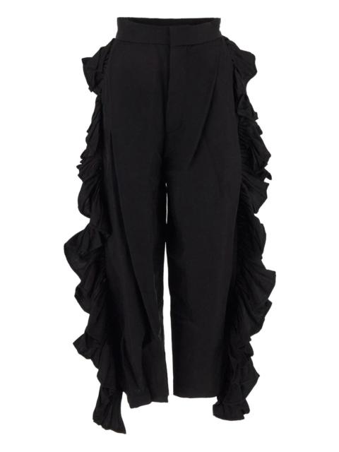 ruffled trousers