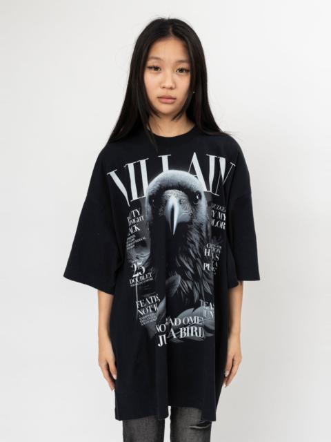 BLACK DOUBLET VILLAIN COVER PRINT T-SHIRT
