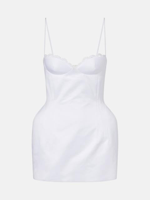 Cotton bustier minidress