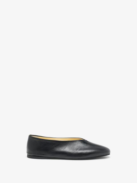 Tee Ballet Flats in Nappa