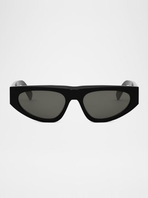 Men's Monochroms Acetate Rectangle Sunglasses