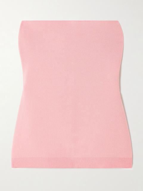 Sera knitted bandeau top Pastel pink