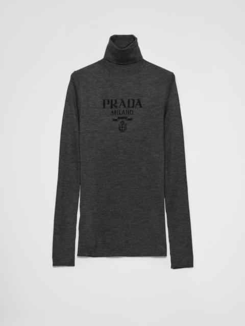 Superfine wool turtleneck sweater