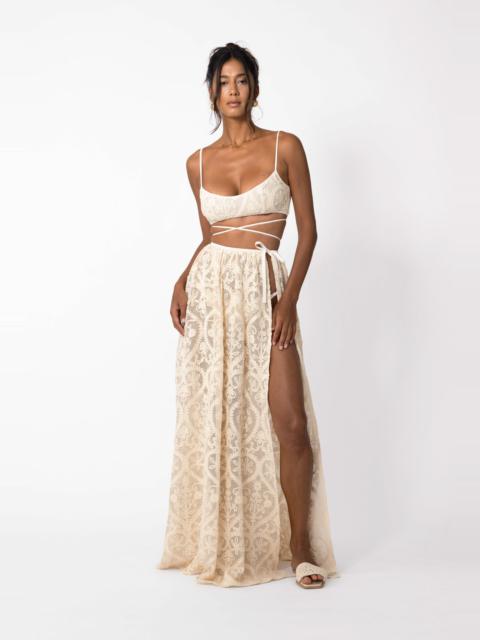 AMARE CROCHET MAXI SKIRT