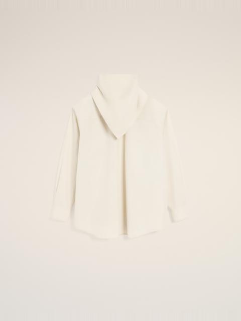 WHITE COTTON LONG SLEEVES BANDANA BLOUSE