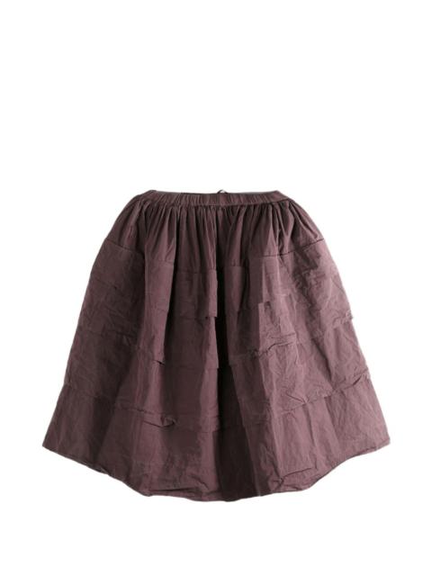 tiered midi skirt