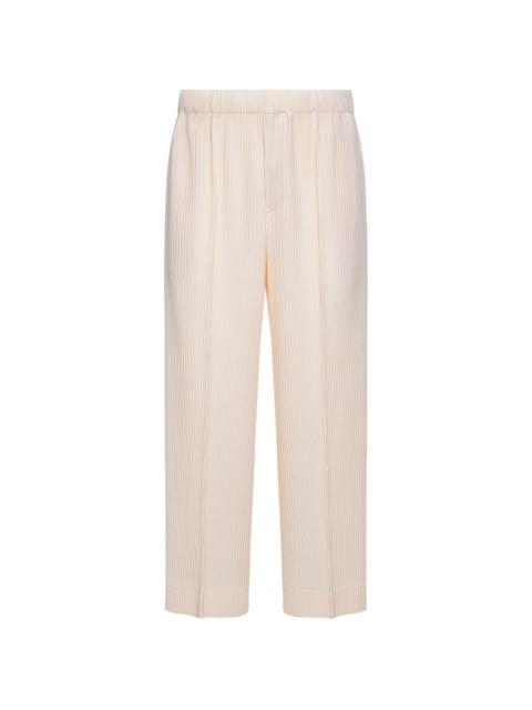 elasticated pleated trousers
