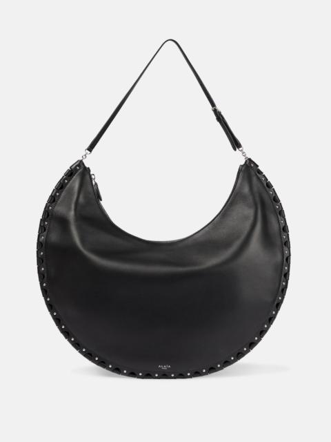 Le Demi-Lune Large leather shoulder bag