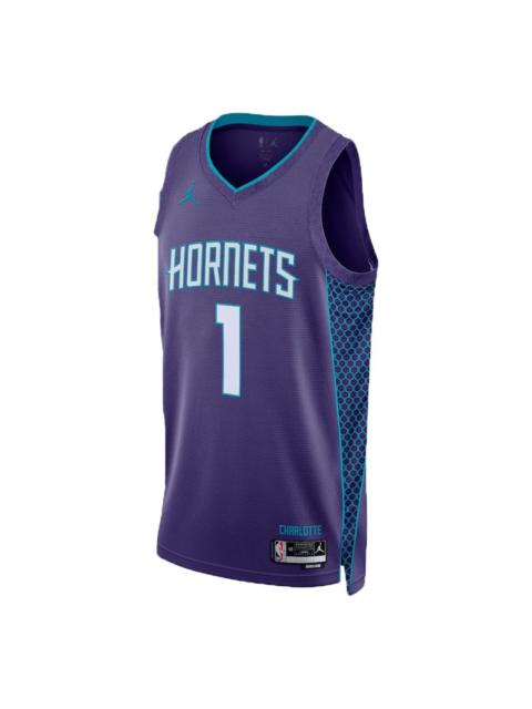 Air Jordan Dri-FIT NBA Swingman Jersey Charlotte Hornets Statement Edition 'New Orchid' DO9520-567