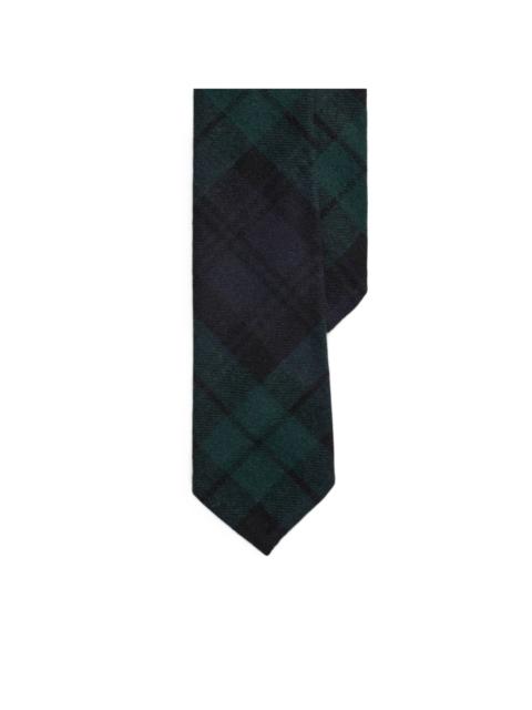 tartan-check tie