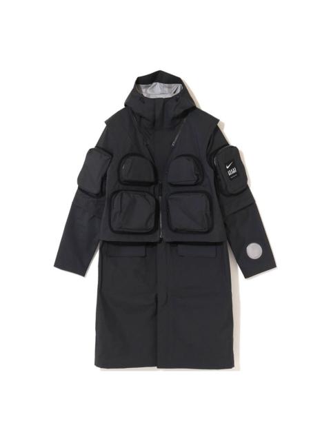 Nike Multifunction Detachable Functional Pocket waterproof hooded Interchange Jacket Asia Edition Bl