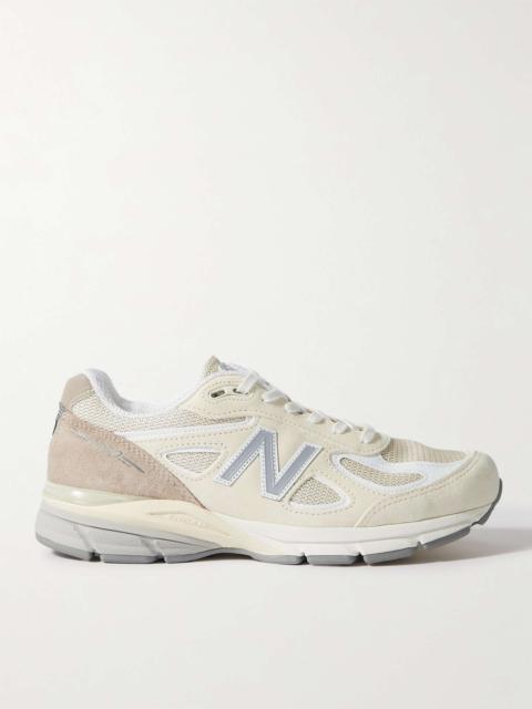 990v4 Suede and Mesh Sneakers