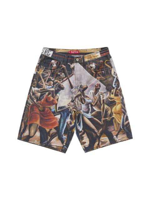Supreme Ernie Barnes Baggy Denim Short Dance