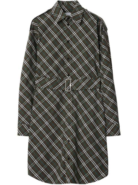 check shirt dress