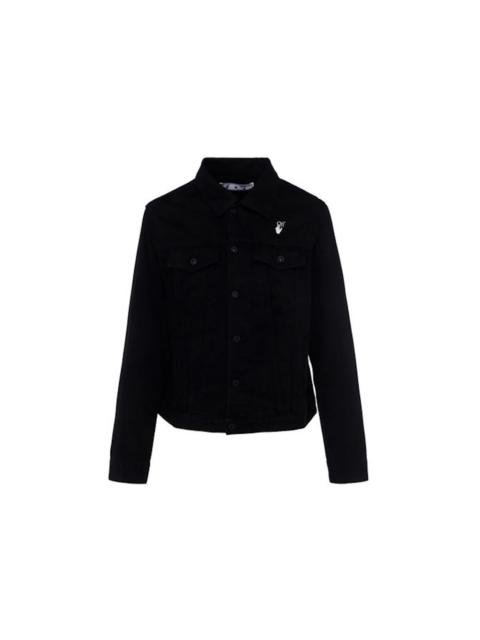 OFF-WHITE Mona Lisa Denim Jacket Black