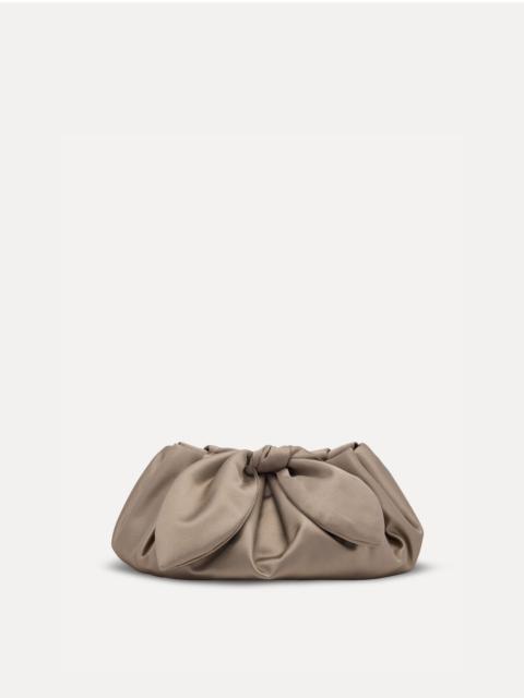MINI SATIN BOW CLUTCH