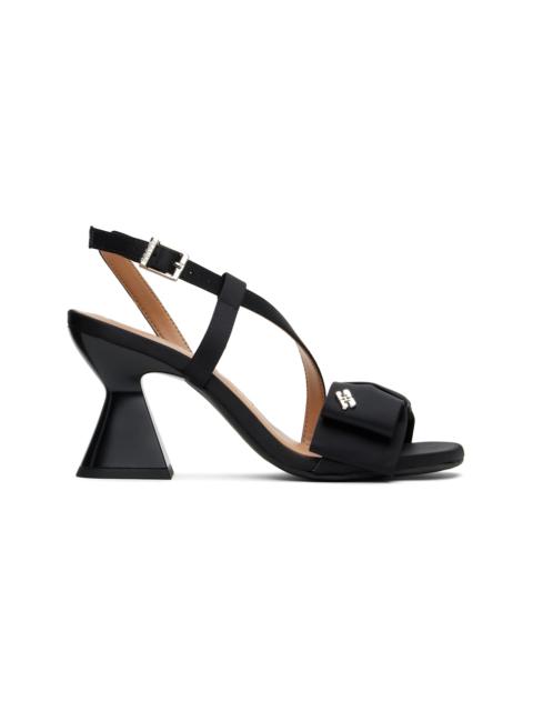 Blak Big Bow High Heeled Sandals