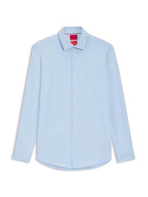 SLIM-FIT SHIRT IN PERFORMANCE-STRETCH JERSEY