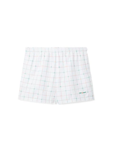 Tennis Check Swim Trunks