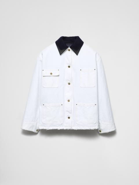 Canvas blouson jacket