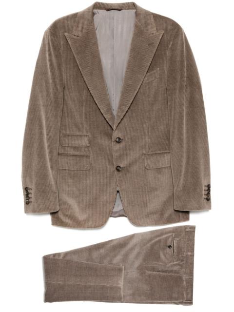 corduroy single-breasted suits