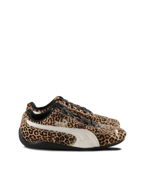 leopard-print sneakers