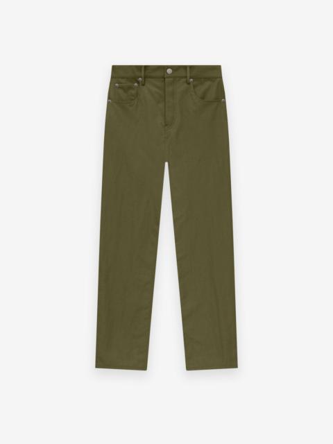 Textured Nylon 5-Pocket Pant