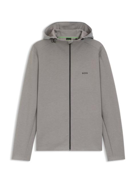 REFLECTIVE-DETAIL ZIP-UP HOODIE WITH ODOUR CONTROL