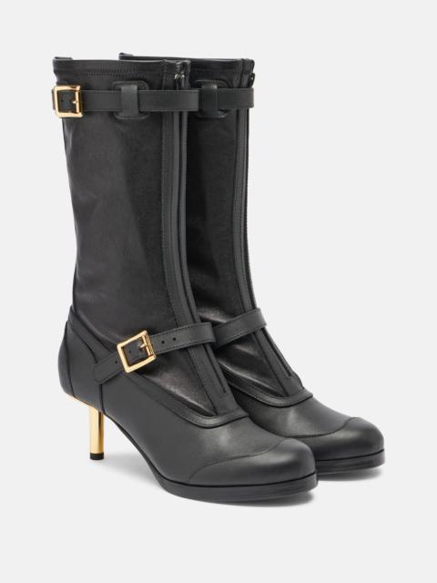 Aviator leather boots