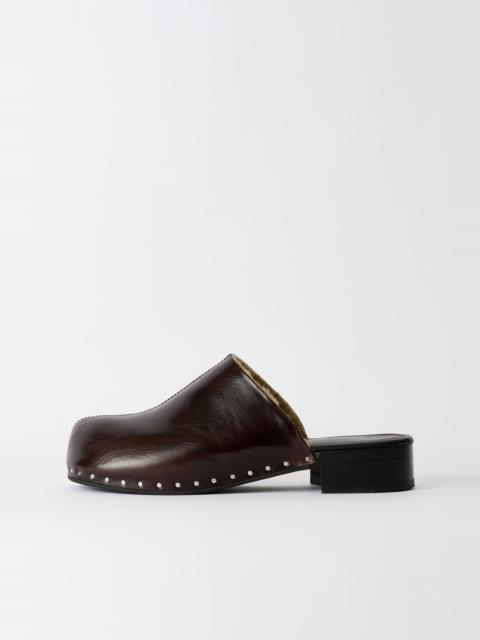 Naoto Clog Deep Americano Leather