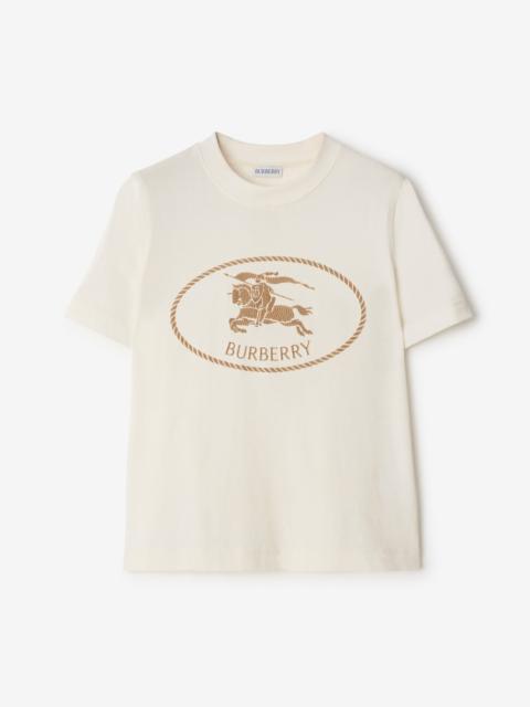 Knight Stamp Cotton T-shirt