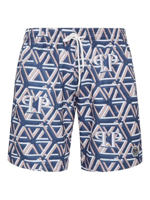 Monogram Boxer swim shorts