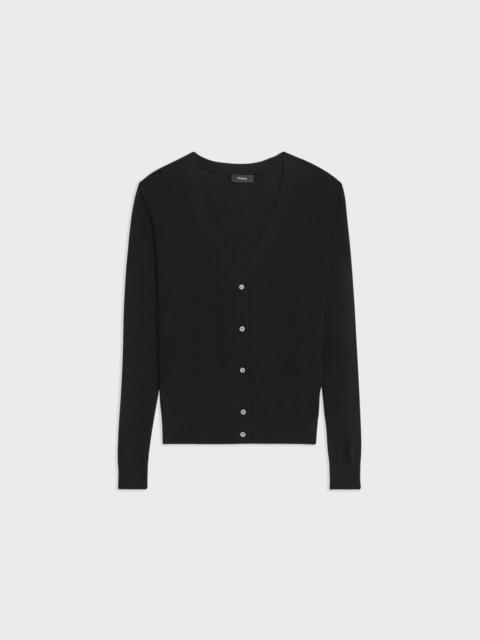 V-Neck Cardigan in Regal Wool